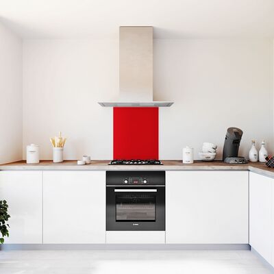 Glasplaat keuken rood-hoogglans-600x700